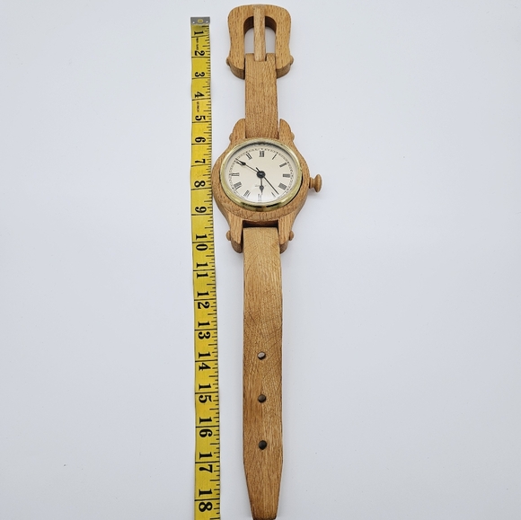 VINTAGE | handmade wooden watch wall clock - Picture 3 of 10